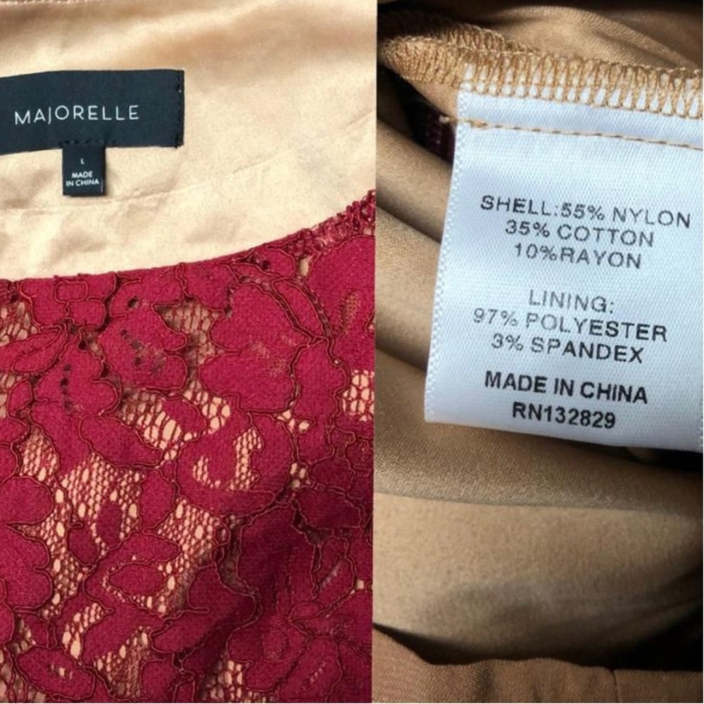 new Majorelle ❦ Marnie Mini Dress ❦ Cranberry Red - Picture 12 of 12